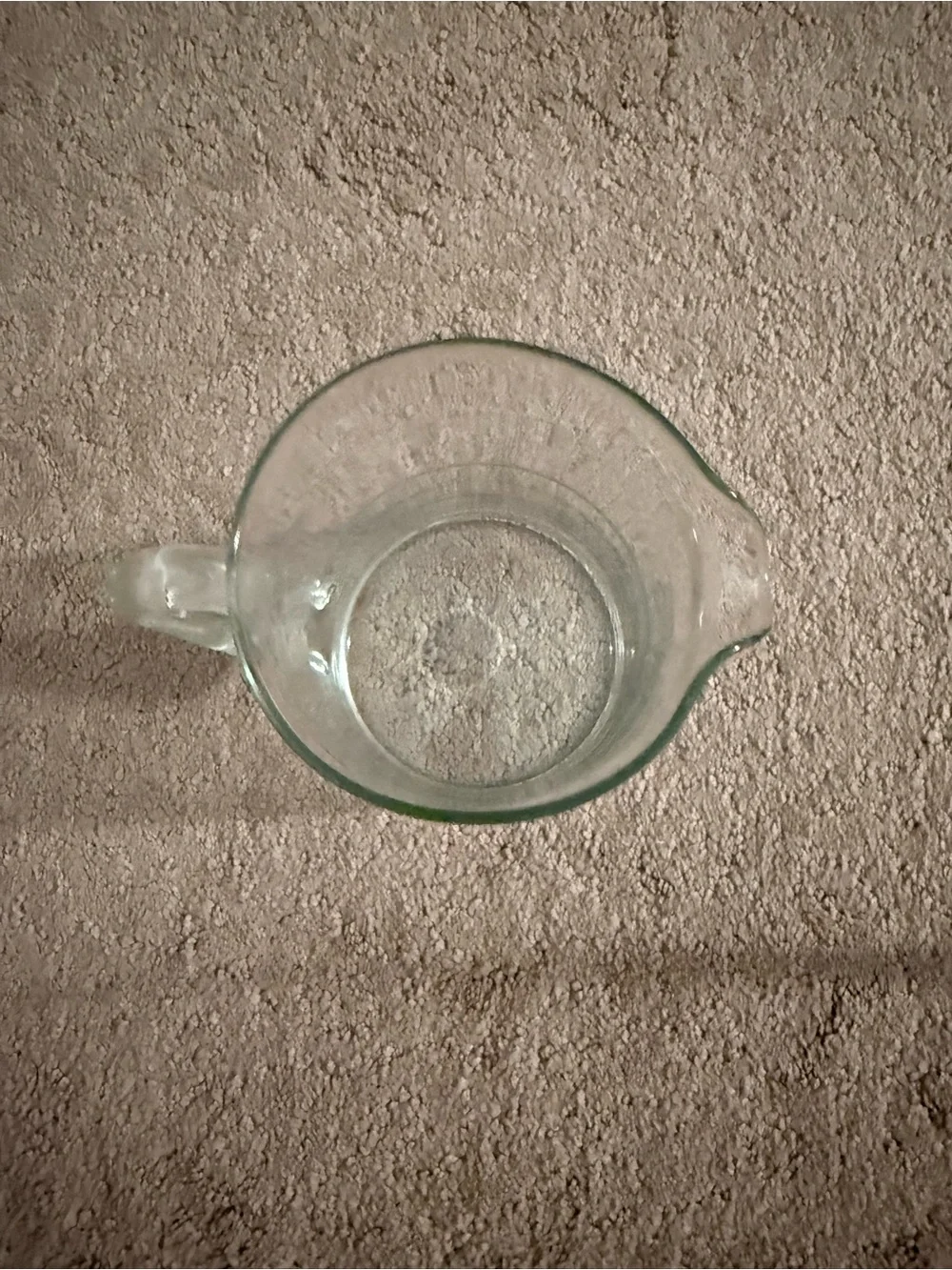 Clear Glass Pitcher with Handle